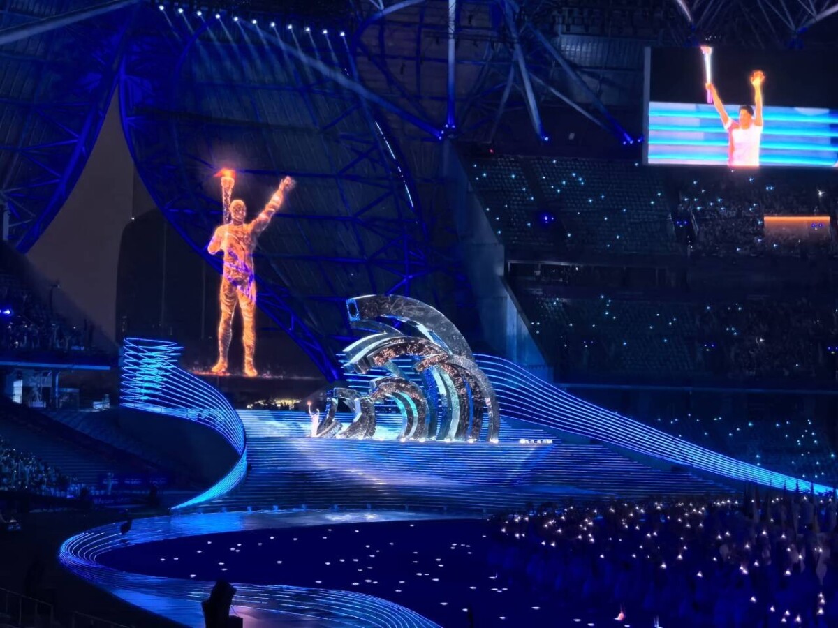 アジア競技大会史上初の「デジタル＋リアル」融合の聖火点灯